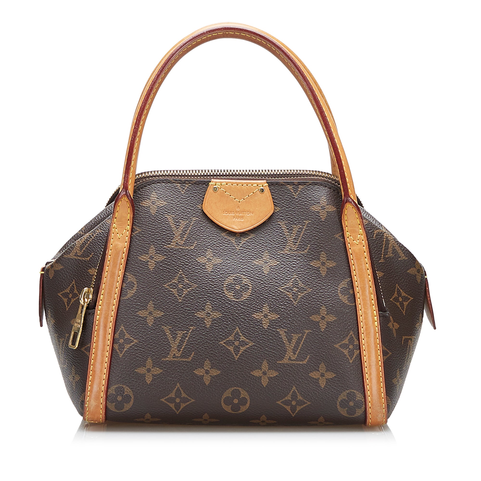 Louis Vuitton Authentic Alma Mm Handbag, 2006, Epi Brown Leather