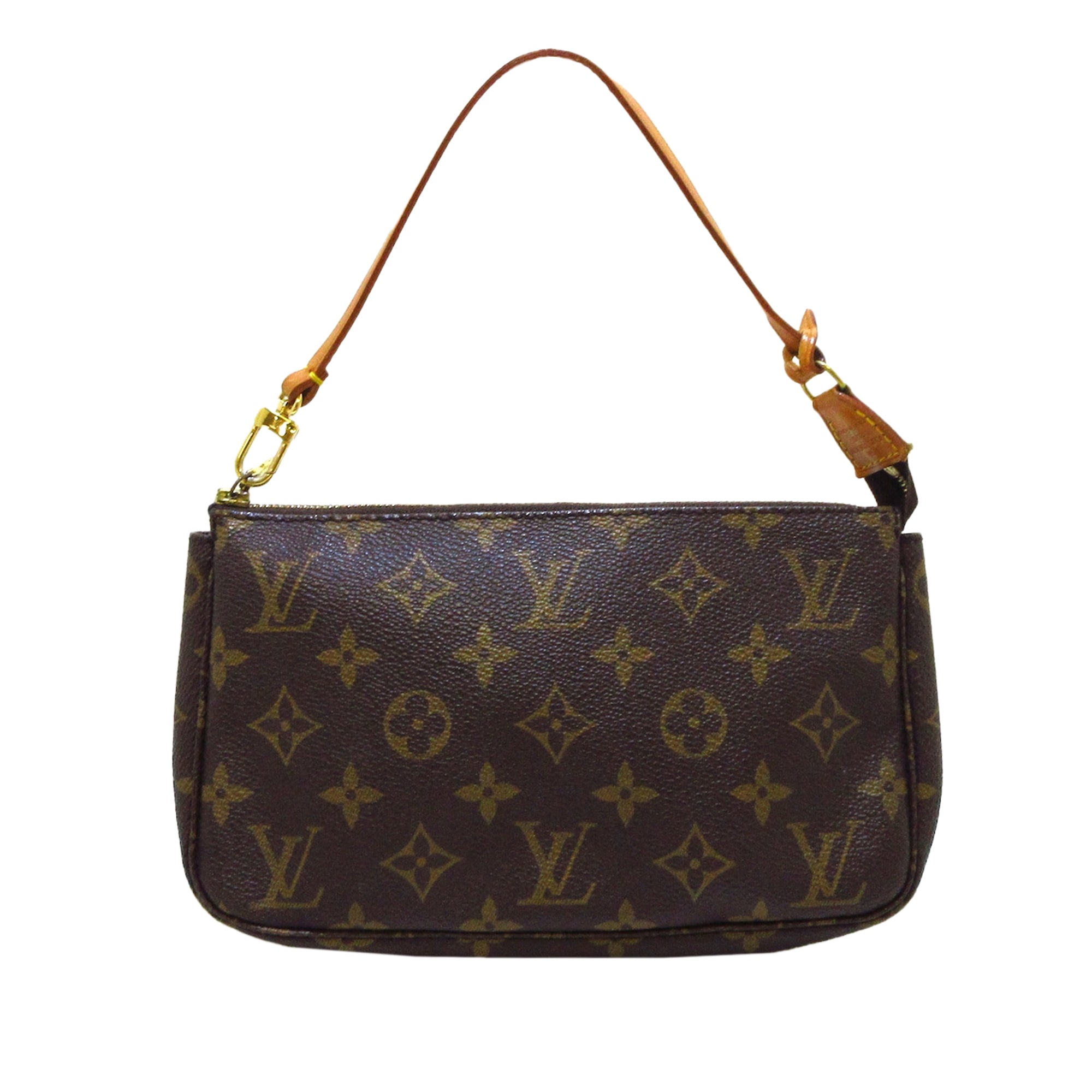 louis vuitton sac plat handbag in monogram canvas and natural leather, RvceShops Revival