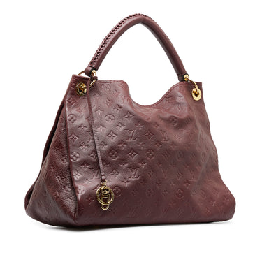 Louis Vuitton Empreinte Monogram Embossed Leather Artsy MM Burgundy  Shoulder bag