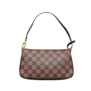 Brown Louis Vuitton Damier Ebene Eva Baguette