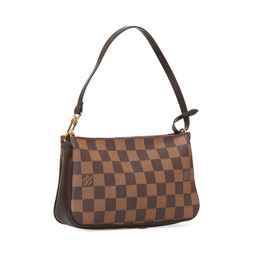 Brown Louis Vuitton Damier Ebene Eva Baguette