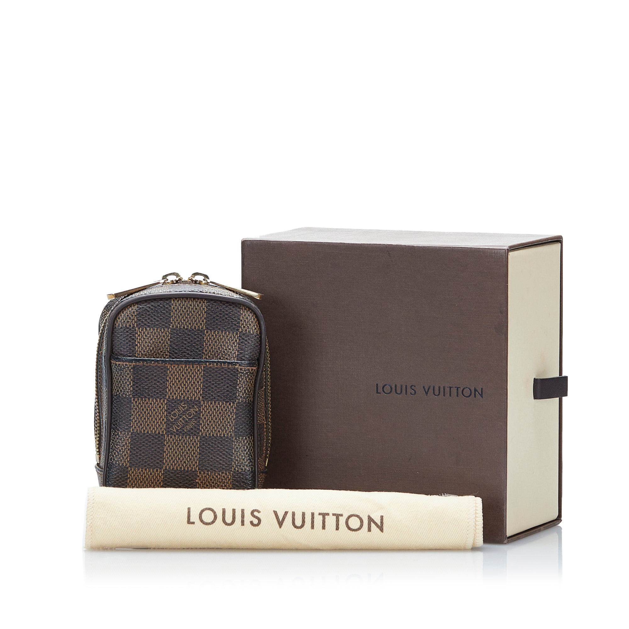 Pre-owned Louis Vuitton Damier Ebene Etui Okapi Pm