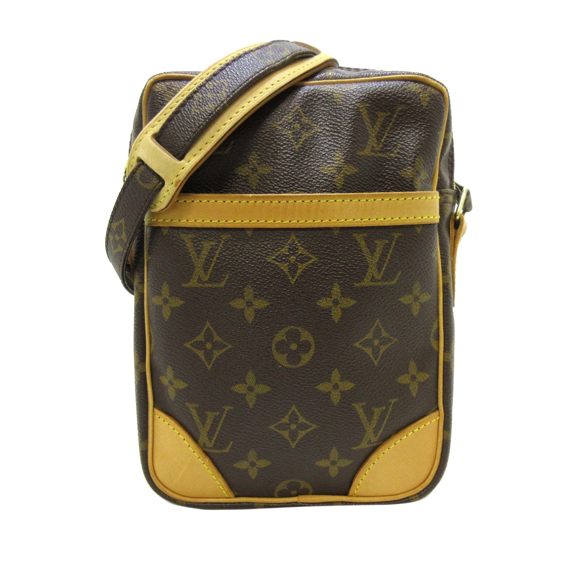 Louis Vuitton Danube 15 Monogram Canvas Crossbody Bag in Brown