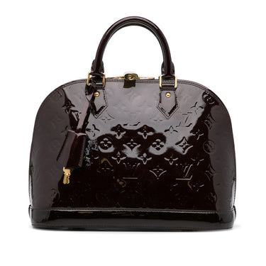 Louis Vuitton Alma Shoulder Bag GM Purple Leather