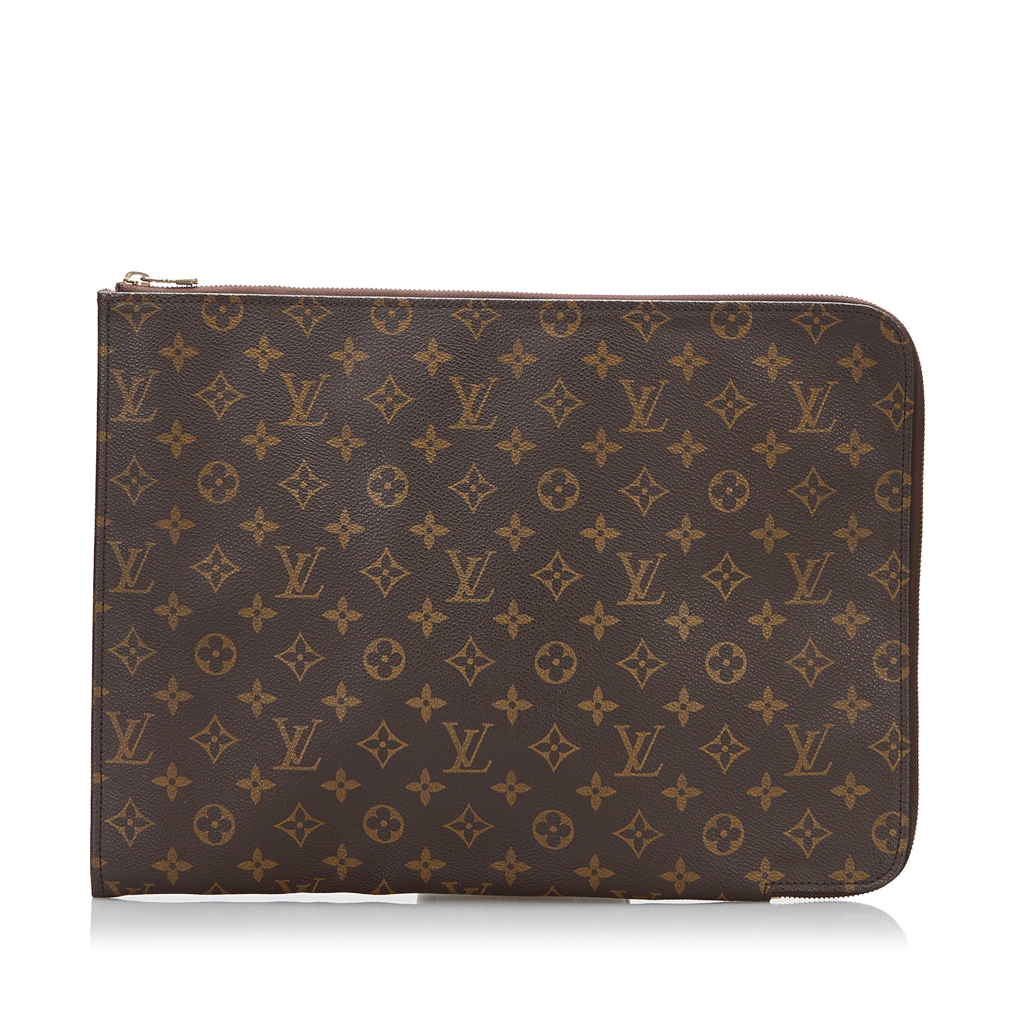 LOUIS VUITTON Clemence Monogram Canvas Wallet Brown, RvceShops Revival