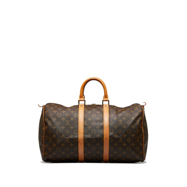 RvceShops Revival, Brown Louis Vuitton Monogram Keepall 55 Travel Bag