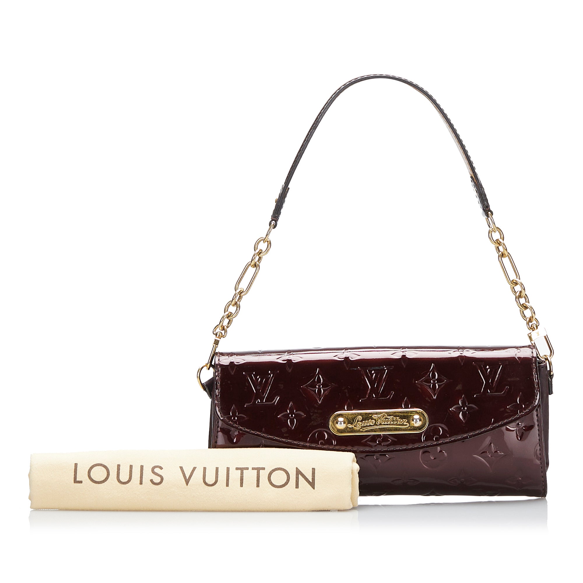 Louis Vuitton Violette Monogram Vernis Sunset Boulevard Clutch