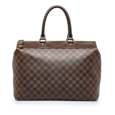 Louis Vuitton Greenwich Travel Bag Damier PM Brown Large Duffle Tote –  Gaby's Bags