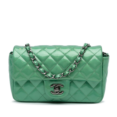 Chanel Mini Patent Classic Square Single Flap