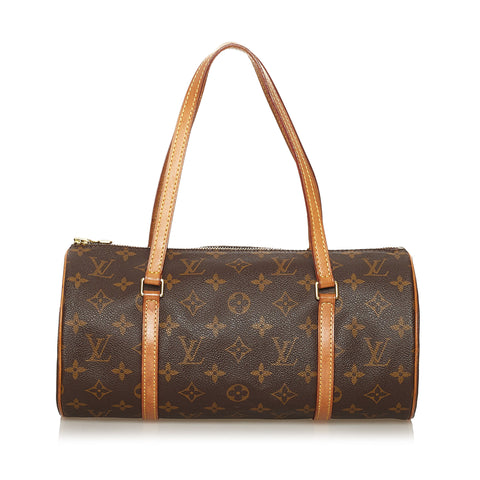 Authentic Louis Vuitton Papillon 30 Monogram Canvas Hand Bag w/ Pouch