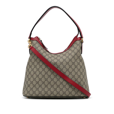 Authentic Gucci Hand Bag GG Pattern Leather 117551 002122