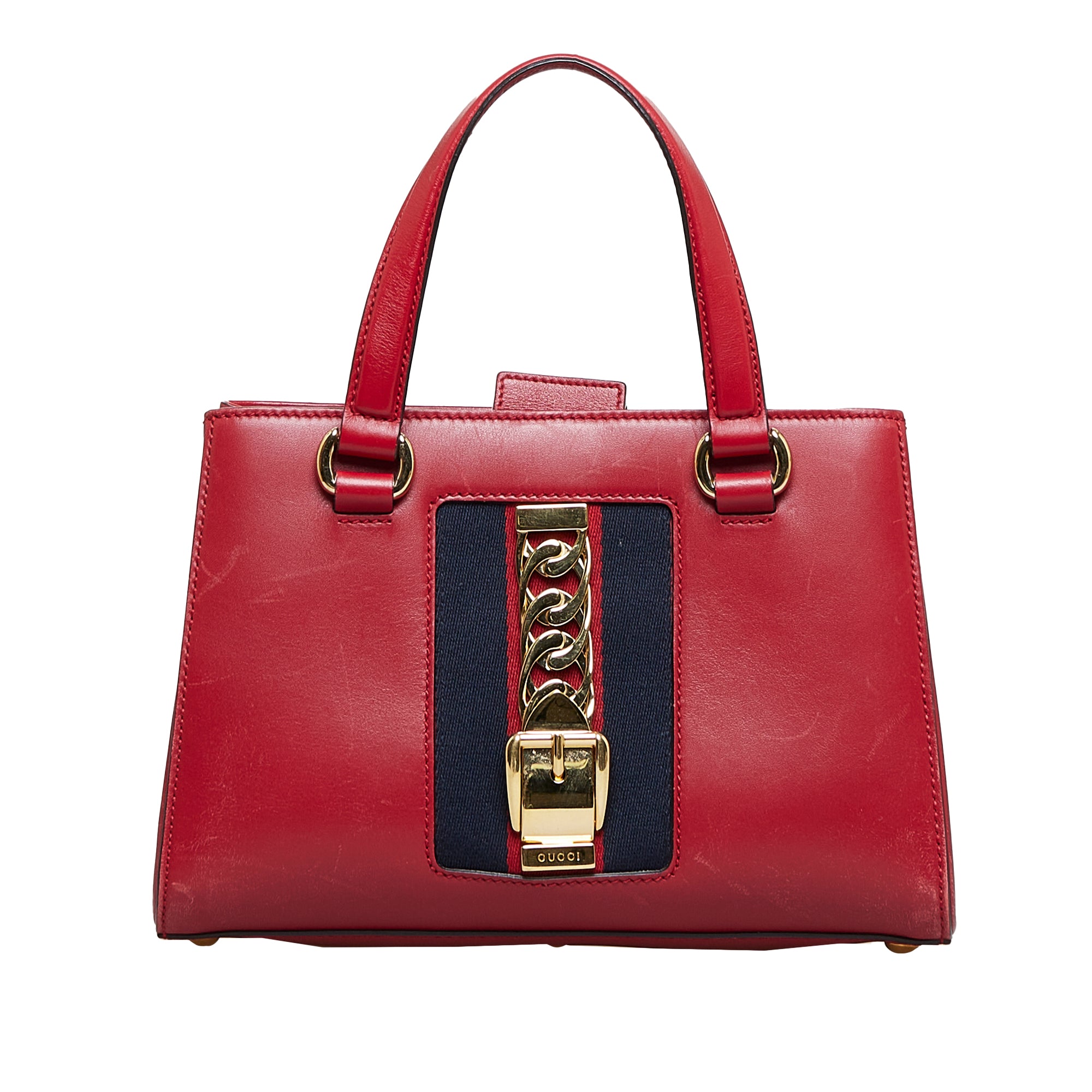 image of Red Gucci Sylvie Satchel