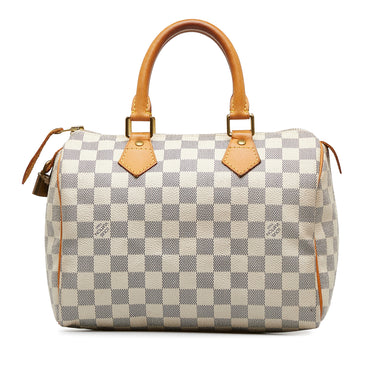 Authenticated Louis Vuitton Damier Azur Tahitienne Nano Noe White