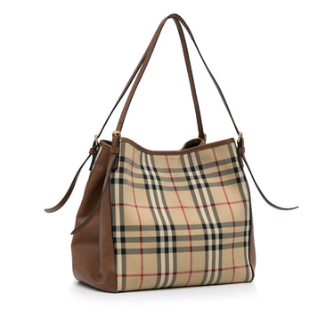 BURBERRY Canterbury Haymarket Check Tote Bag Multicolor