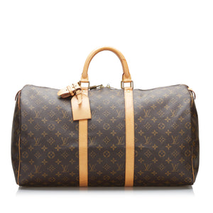 Louis Vuitton 2000 pre-owned Keepall 55 two-way bag, Brown