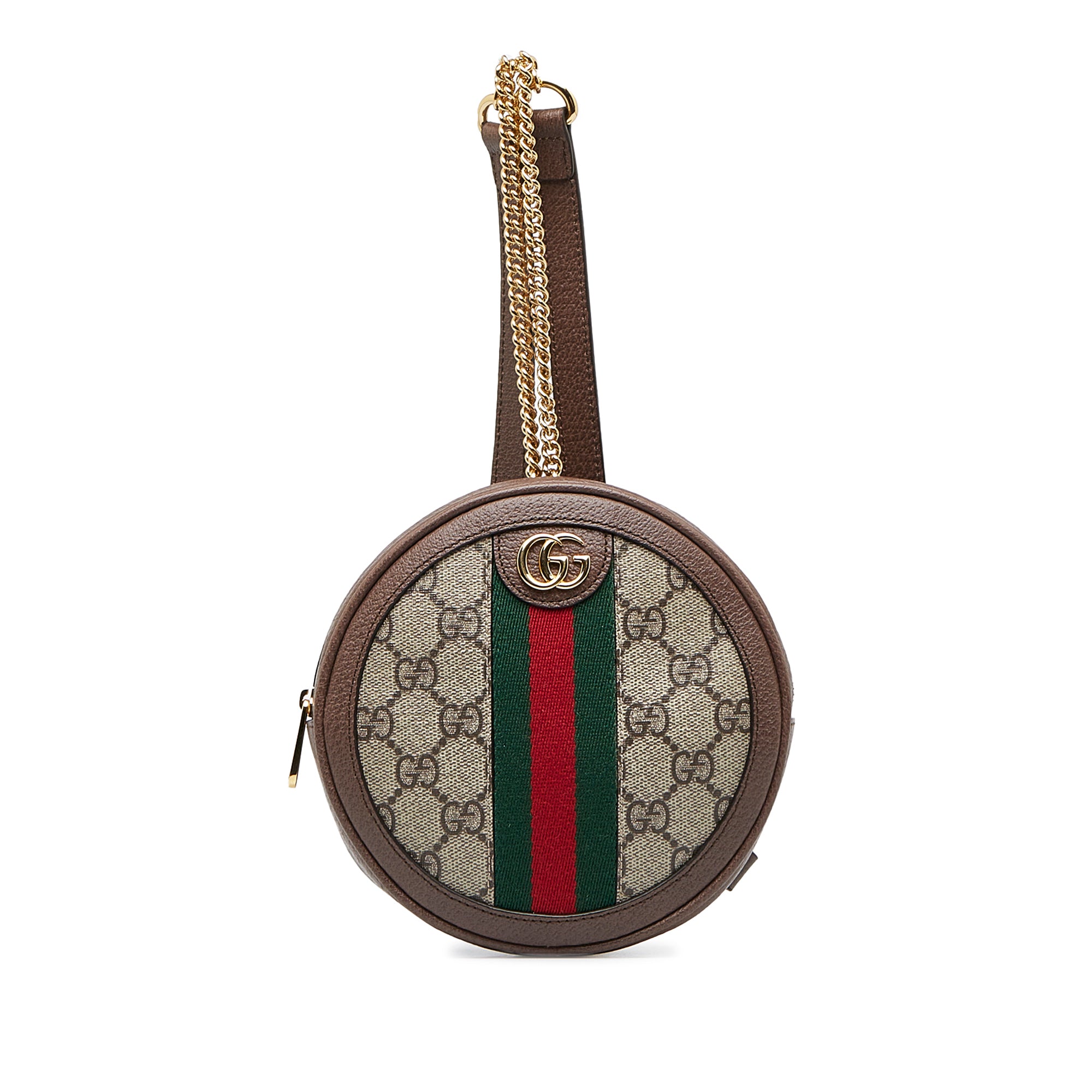 Image of Taupe Gucci GG Supreme Ophidia Backpack