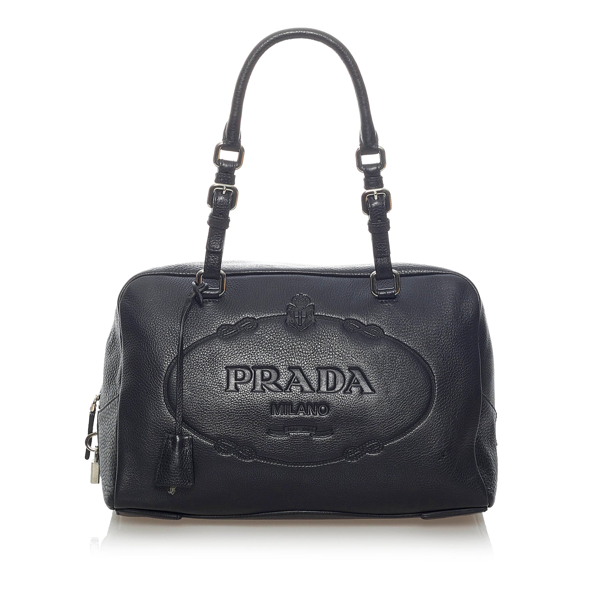 prada black bowling bag