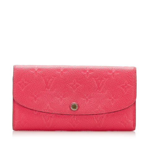 Pre-owned Louis Vuitton Leather Wallet In Pink