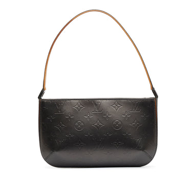 Louis Vuitton Metallic Black Monogram Embossed Leather Mat Fowler