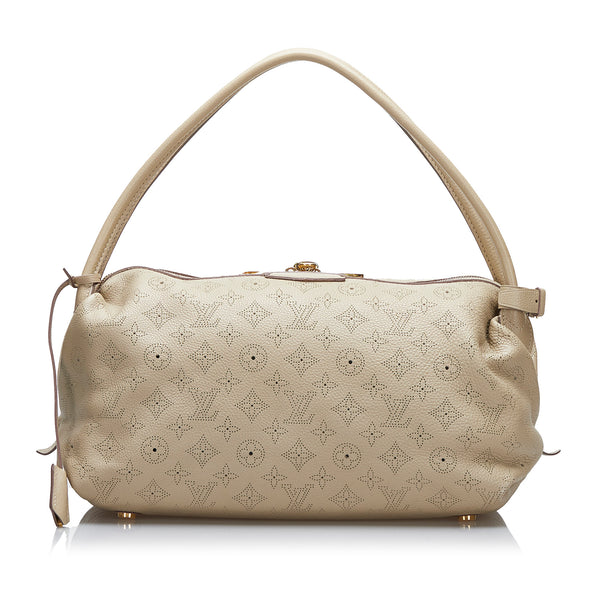 Louis Vuitton Biscuit Monogram Mahina Leather L Bag Louis Vuitton