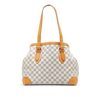 Louis Vuitton White Canvas Damier Azur Hampstead MM Tote Bag Louis