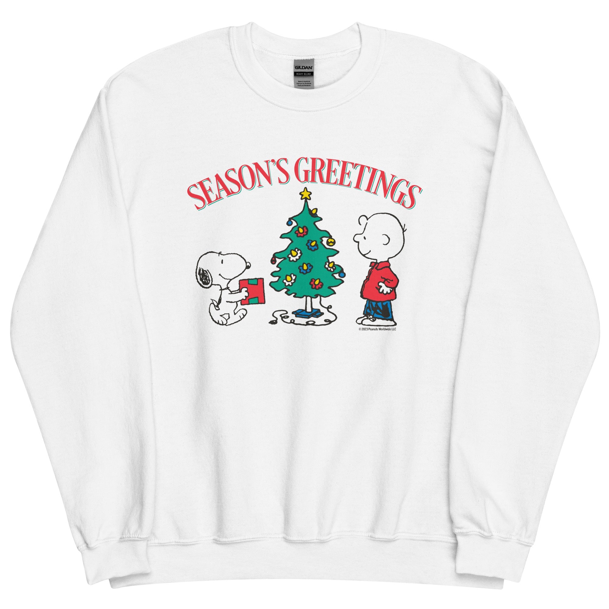 Season's Greetings Adult Sweatshirt - The Peanuts Store product image