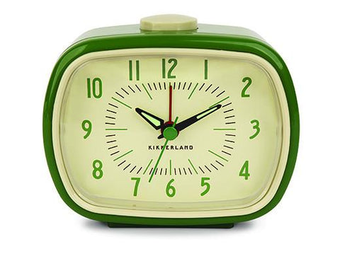 hospita Maryanne Jones Ontembare Kikkerland Retro Alarm Clock Green – Hippe-Dingen