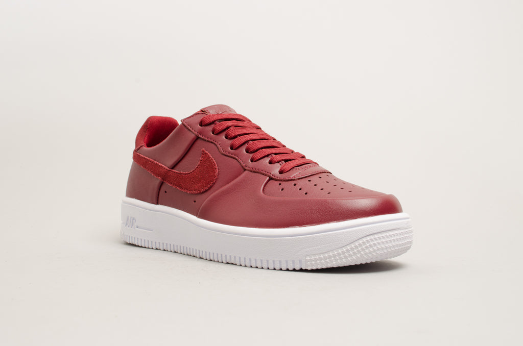 red leather air force 1