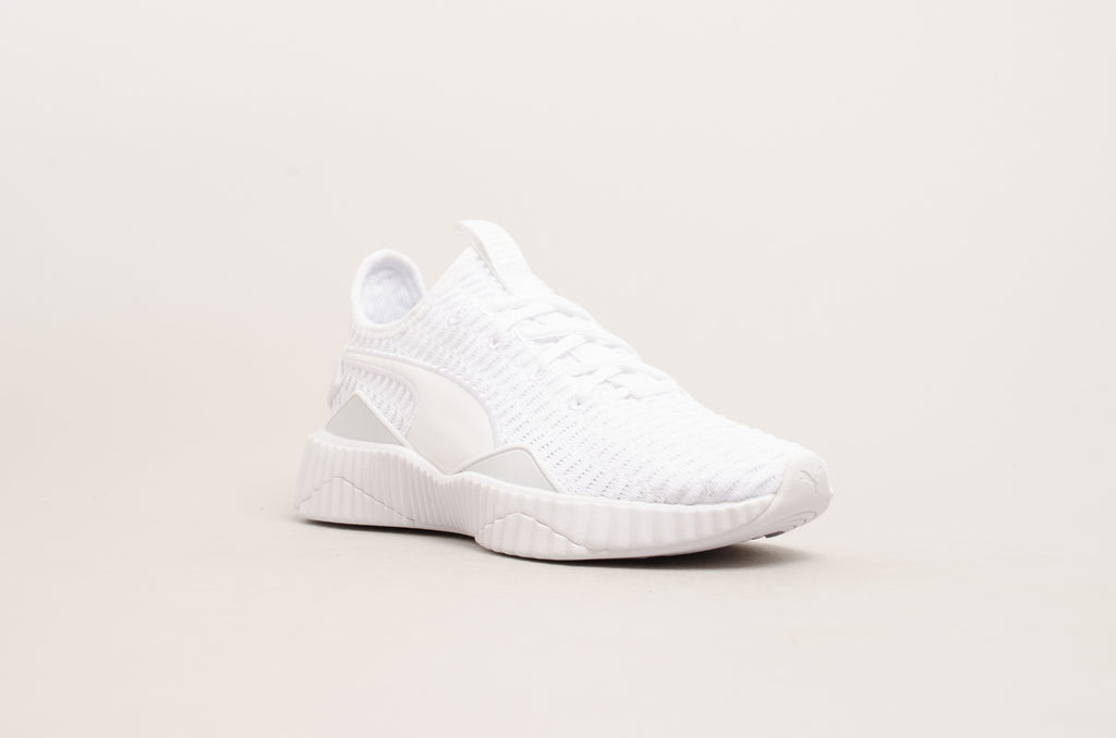 puma defy women's white