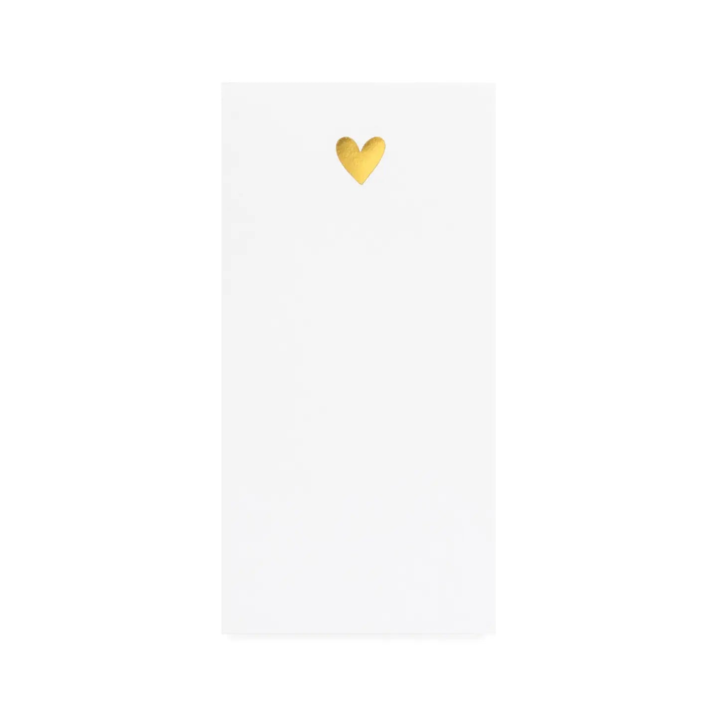 Gold Heart Notepad