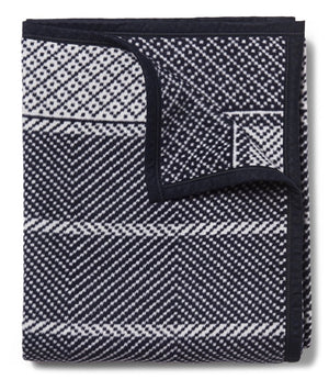 Old Port Herringbone Navy Blanket - Coco & Co Southport