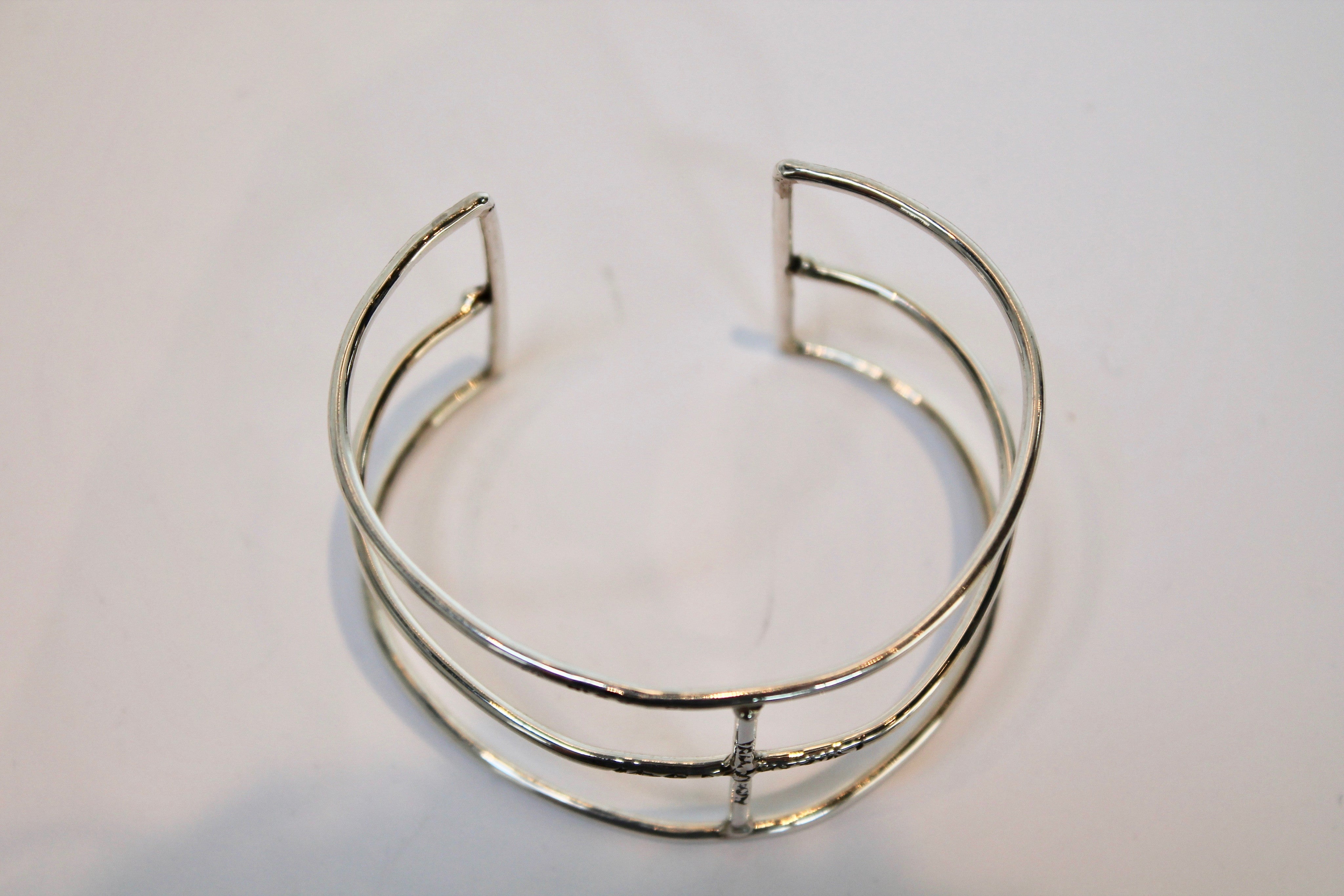 Studio Suzan Sterling Silver "Skeleton" Cuff