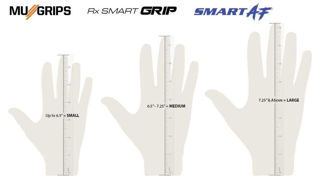 RXSG Hand Grips Sizing Chart