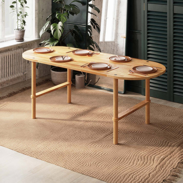 Beverly Hills Beech Wood Dining Table