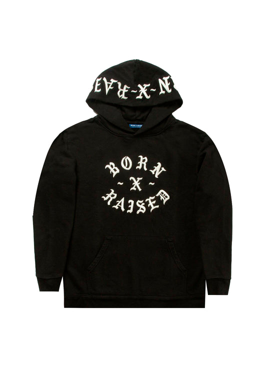 born x raised embroidered hoodie