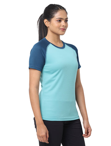 Women Sports Wear T Shirt - Sky Blue