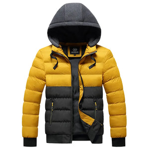 Men Winter Warm Hooded Parker Casual Windbreaker Jacket - youroutdoorlivingshop