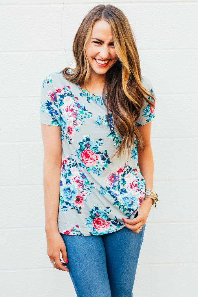 Favorite Floral Tunics: Gray – Sign Here