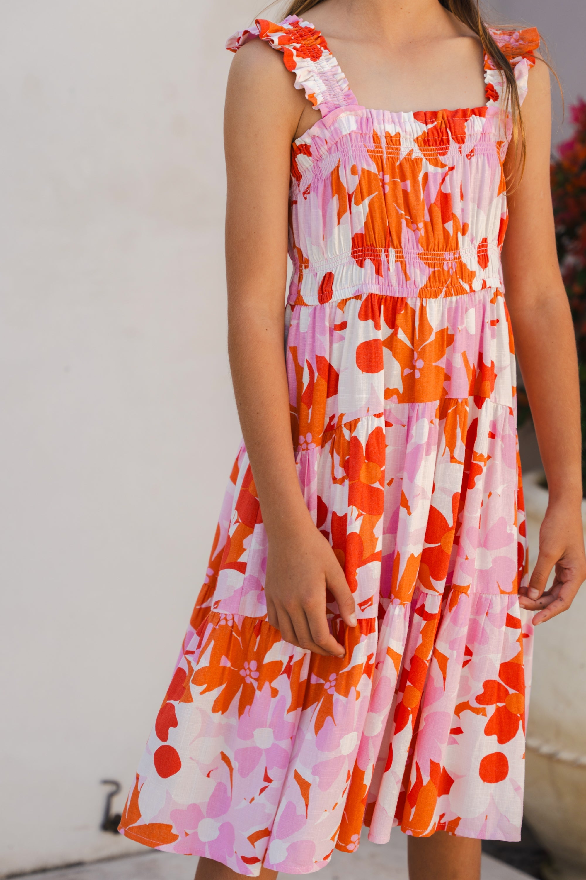 Ally Dress In Sunset Daisy