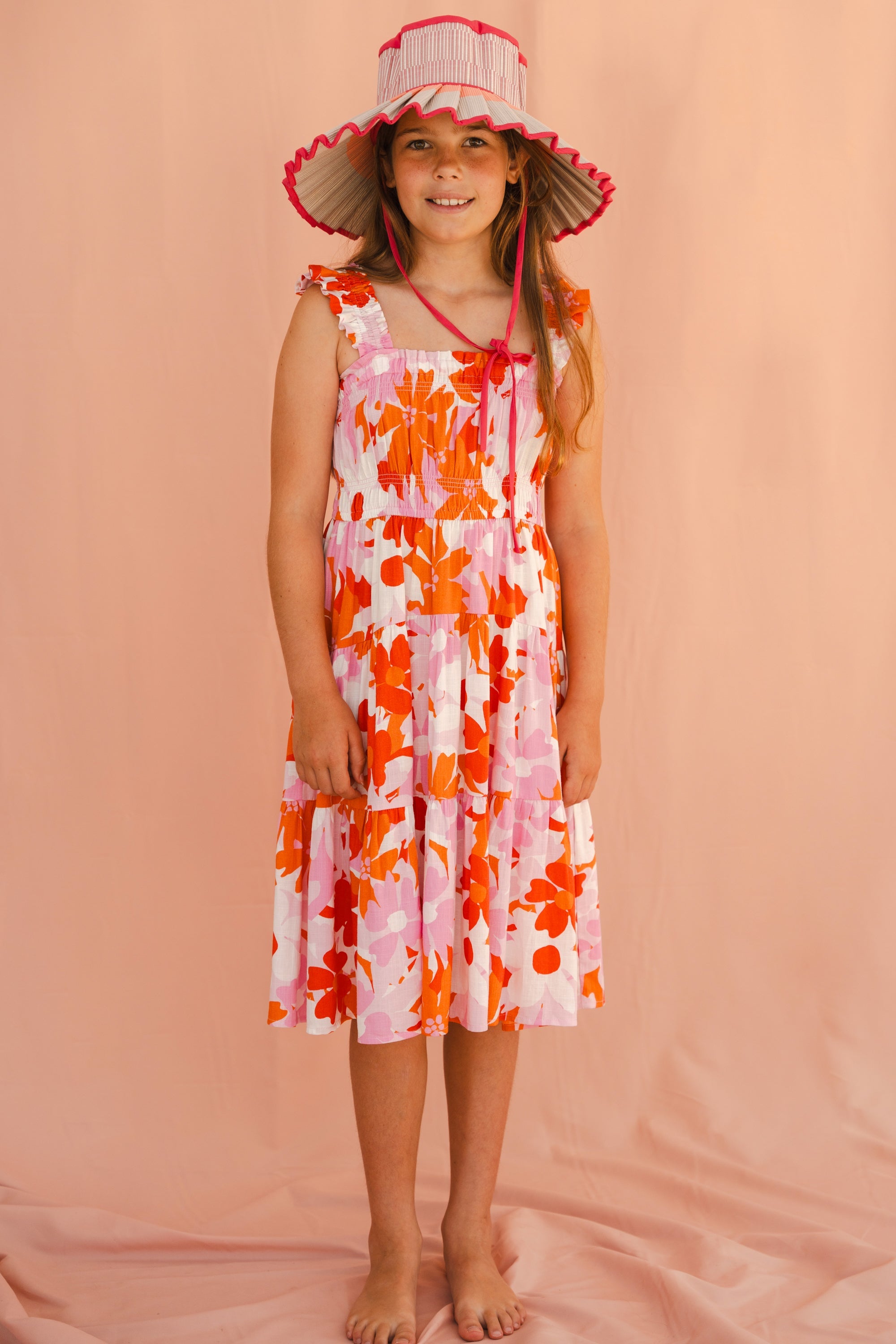 Ally Dress In Sunset Daisy