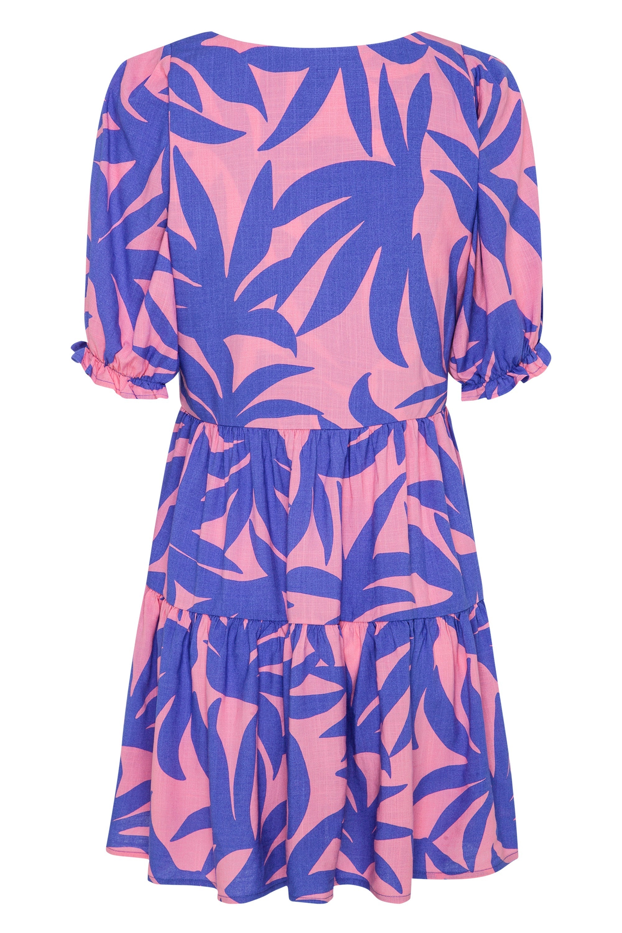 Luna Mini Dress In Blue Palms