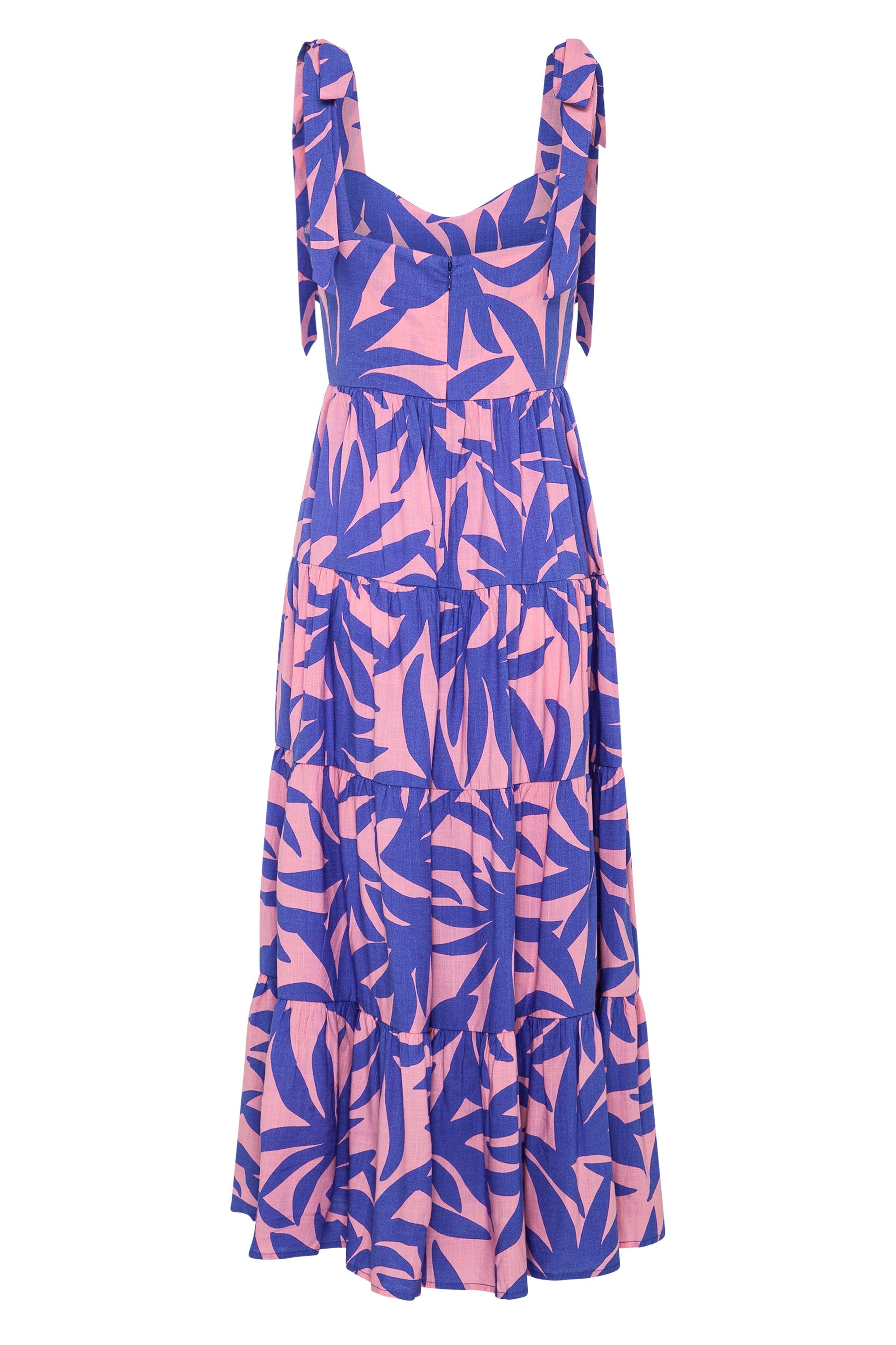 Matilde Dress In Blue Palms