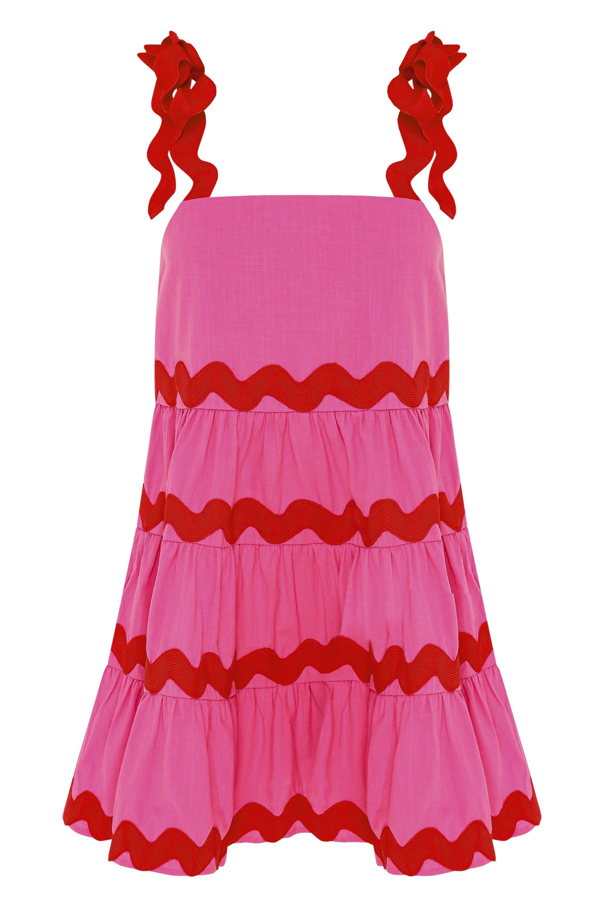 Nellie Mini Dress In Pink Ric Rac