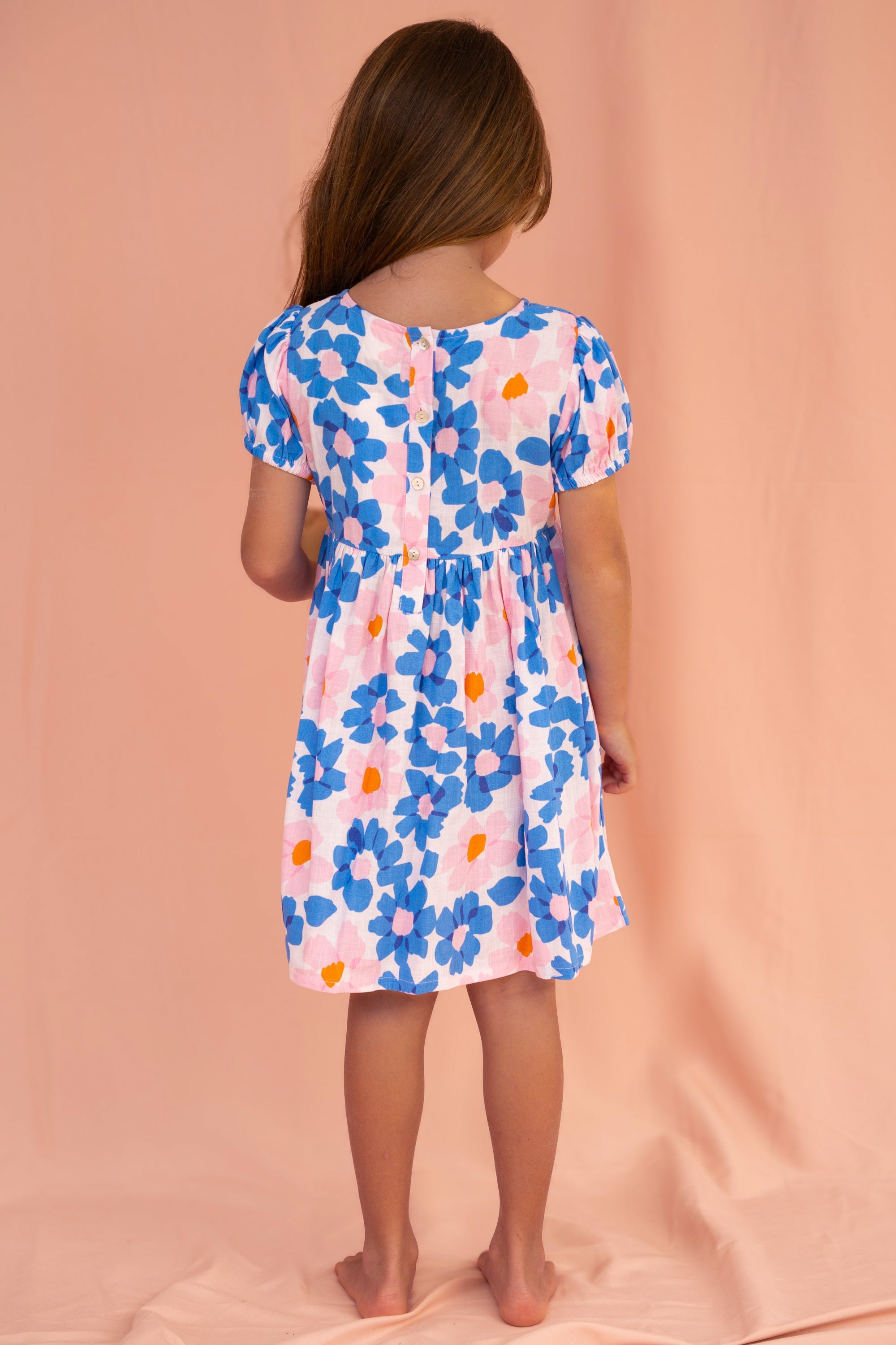 Nini Dress In Ocean Daisy