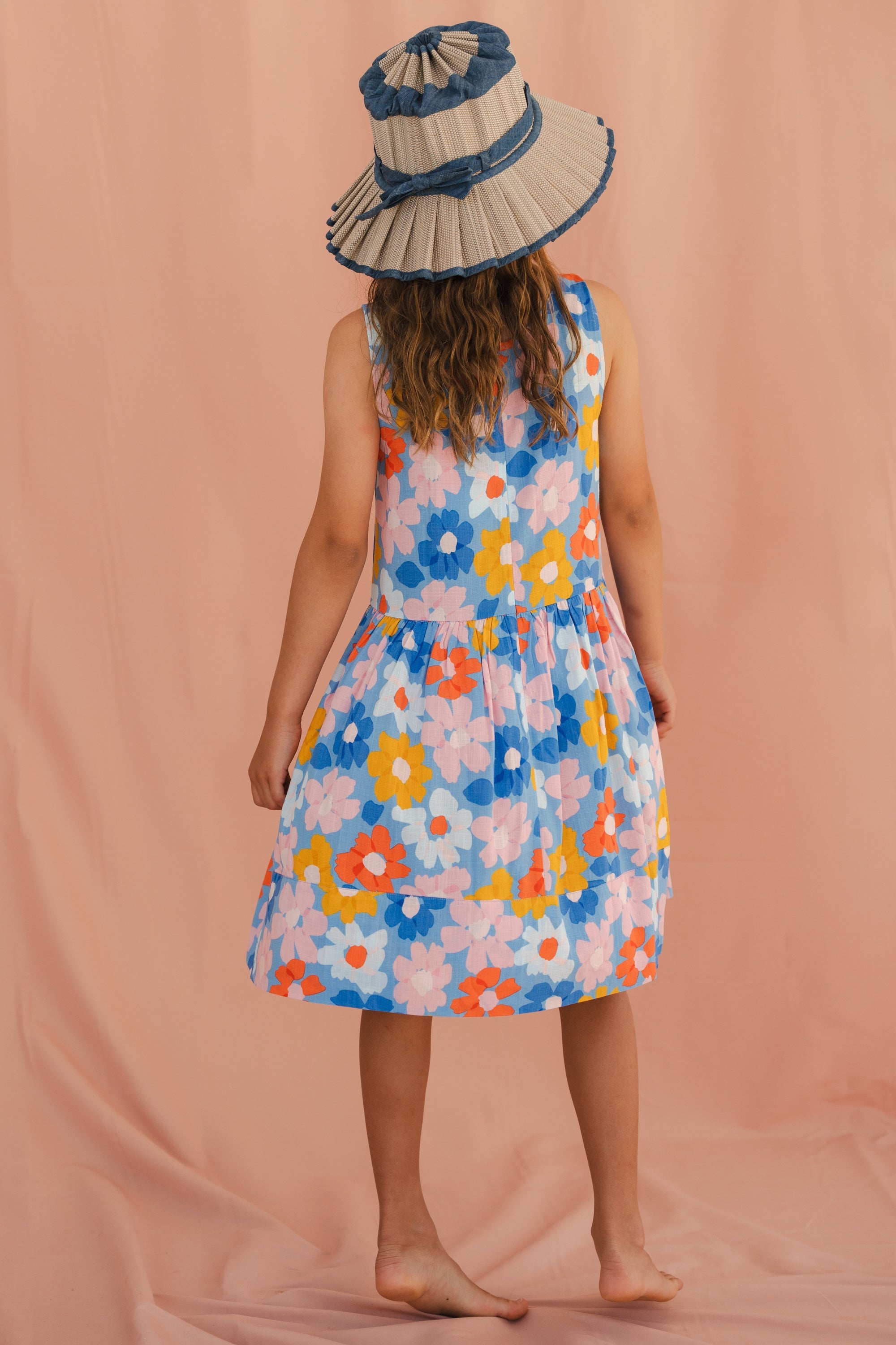 Sadie Bird Dress In Beach Daisy