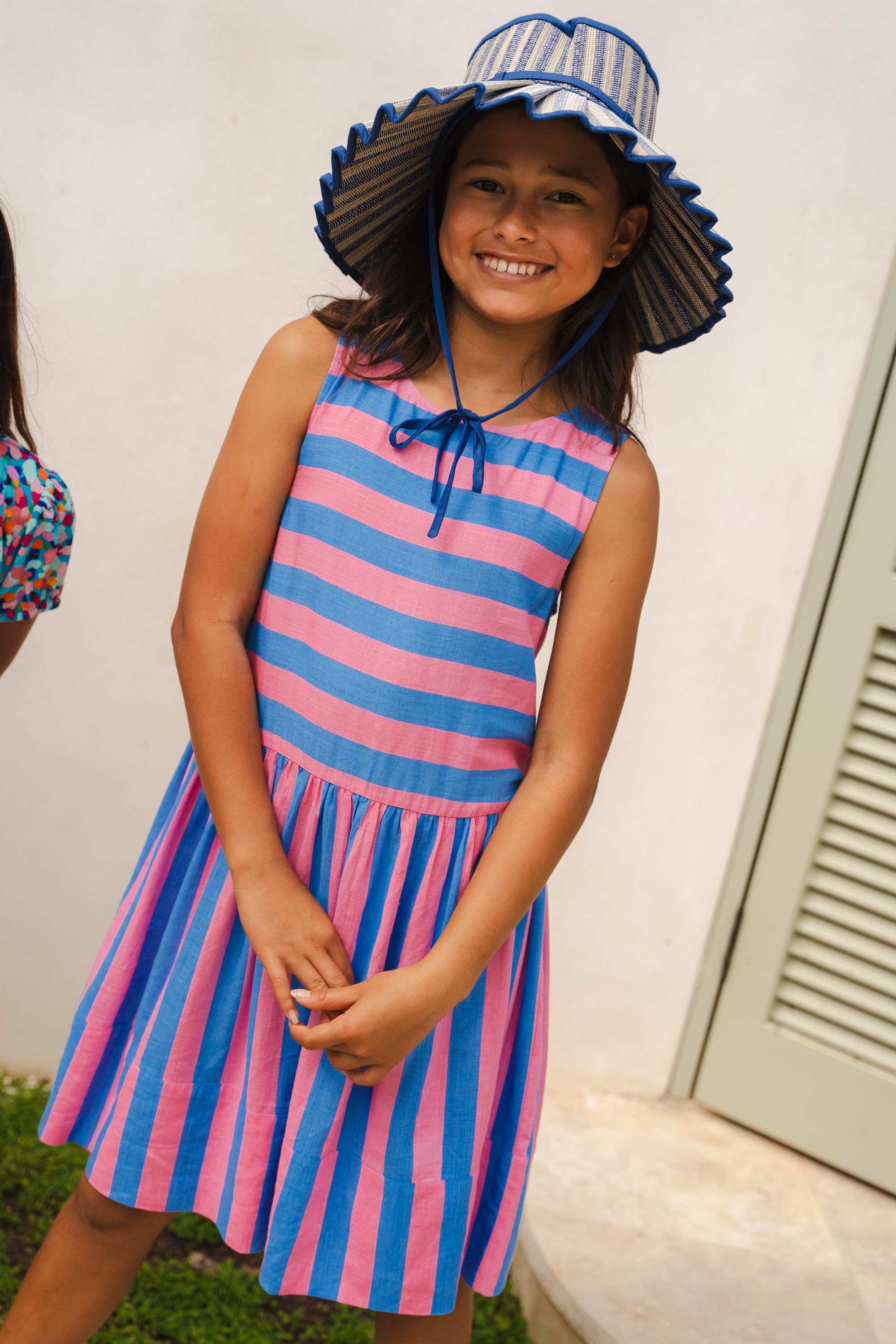 Sadie Bird Dress In Gelato Stripe