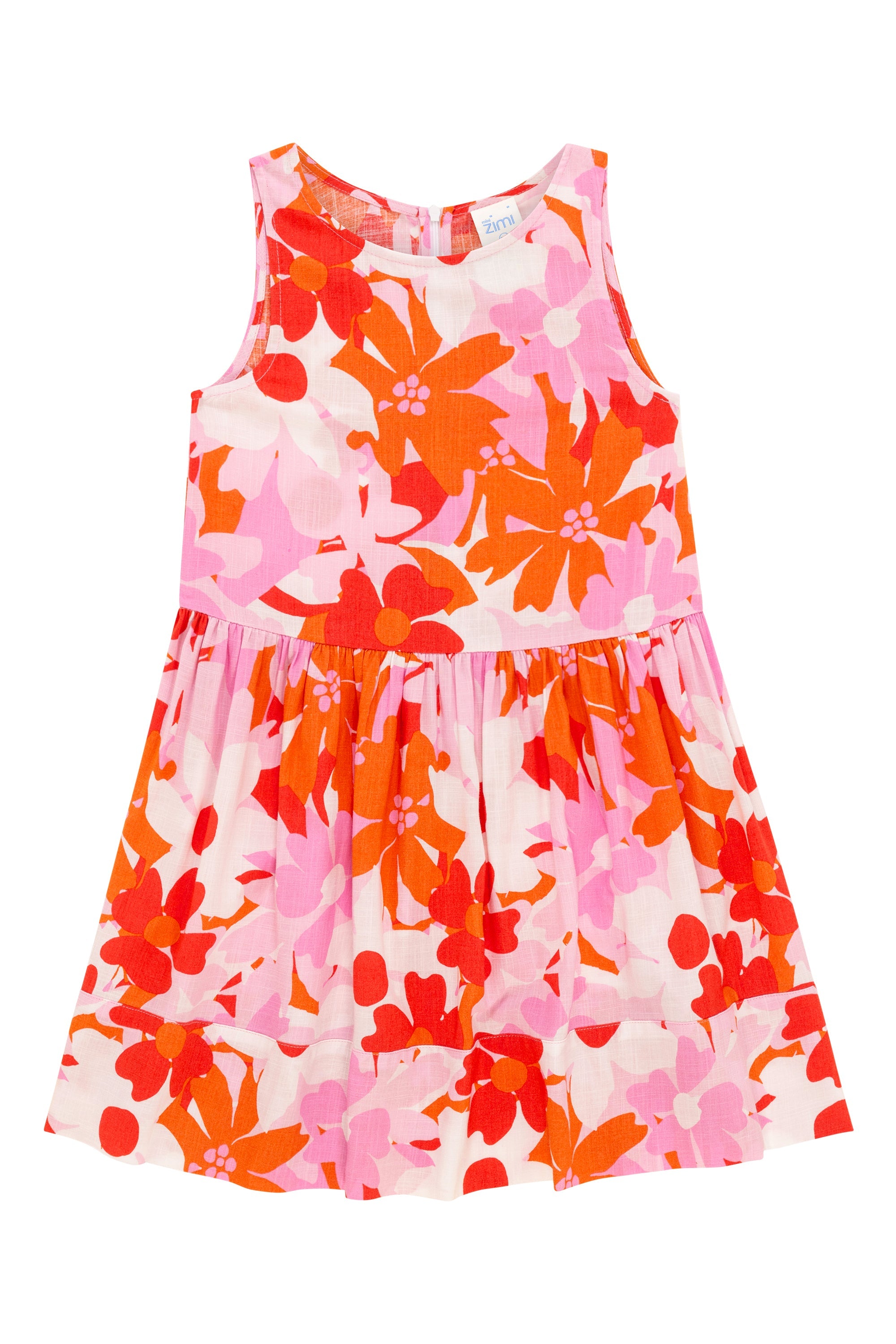 Sadie Bird Dress In Sunset Daisy