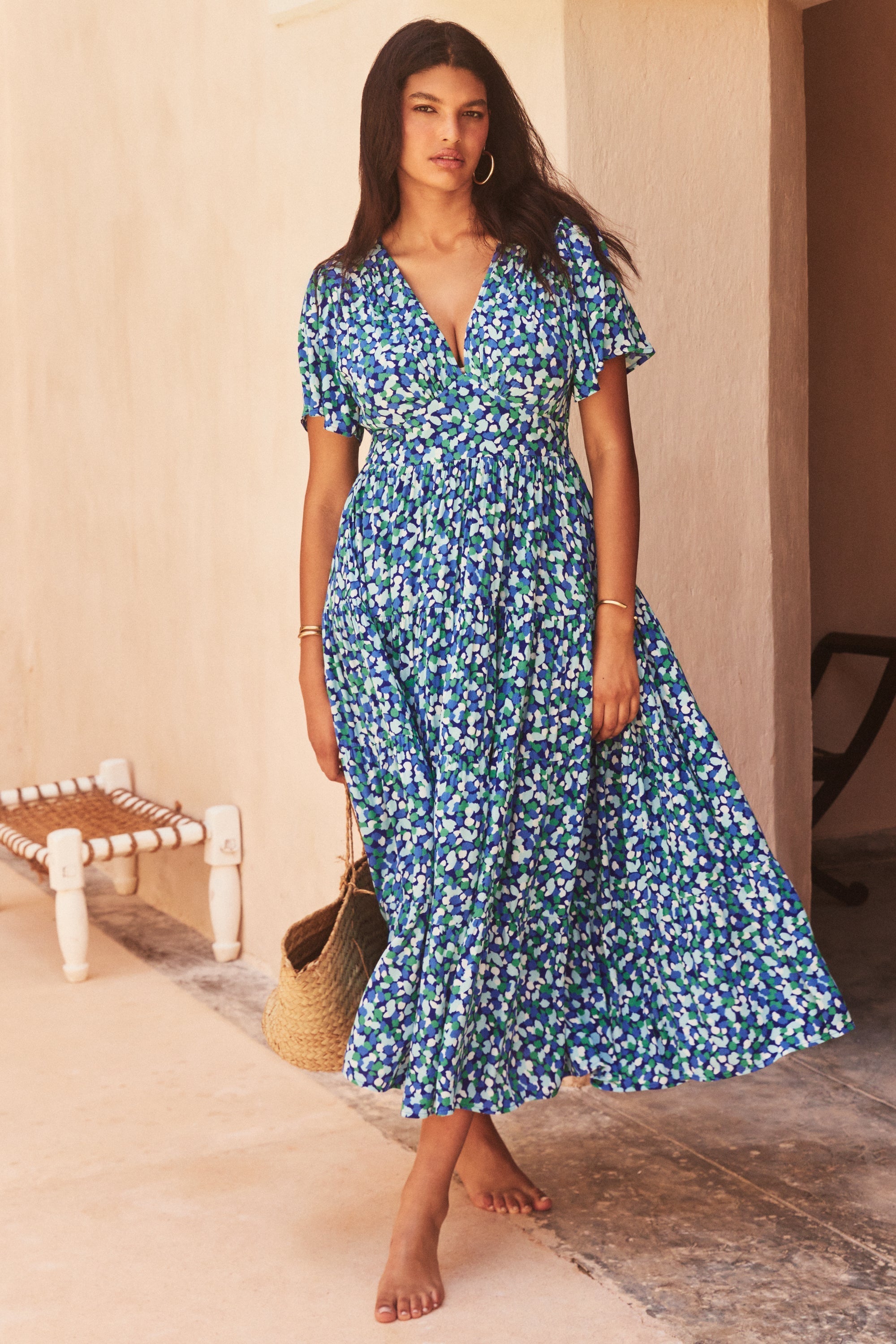 Carmella Dress In Azul