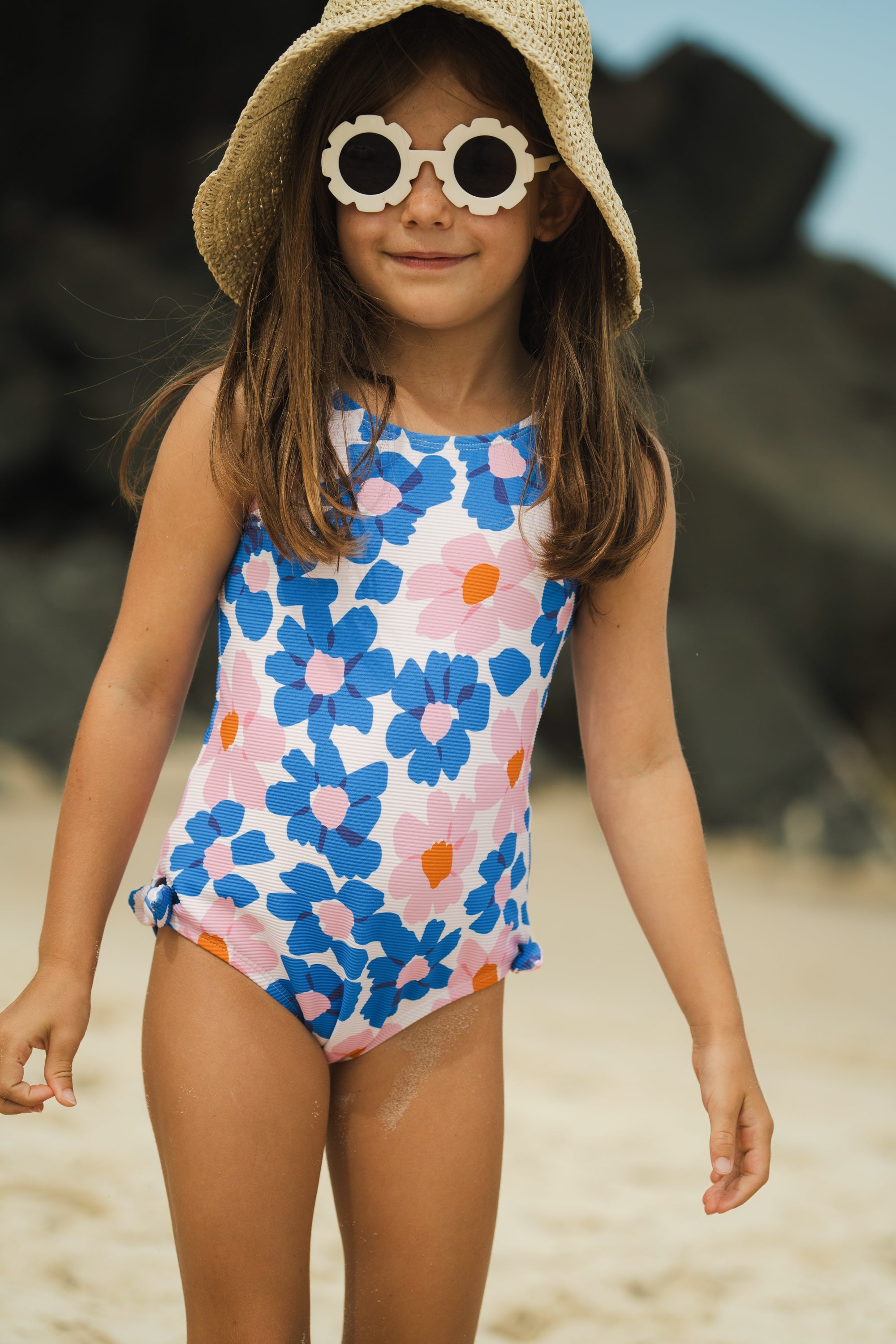 Tie One Piece In Ocean Daisy