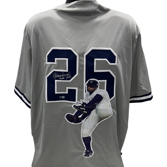 Orlando “El Duque” Hernandez Autographed New York Yankees Grey Jersey – BG  Autographs